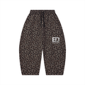 Unisex Leopard Barrel Leg Sweatpants