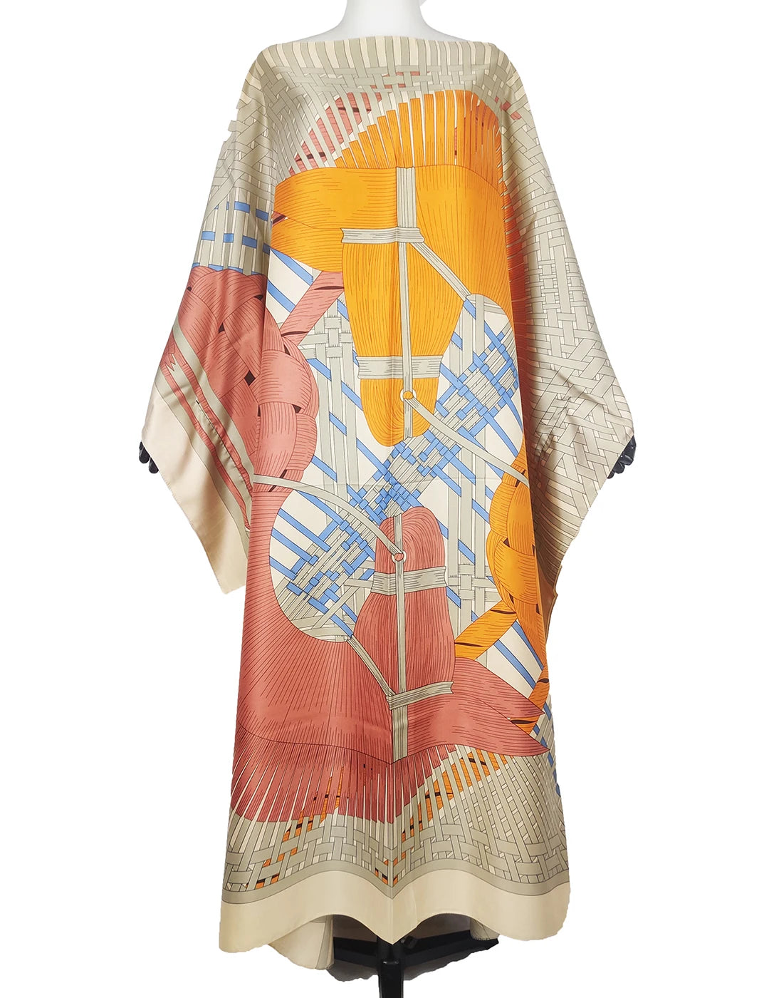 African Silk Abaya Kaftan