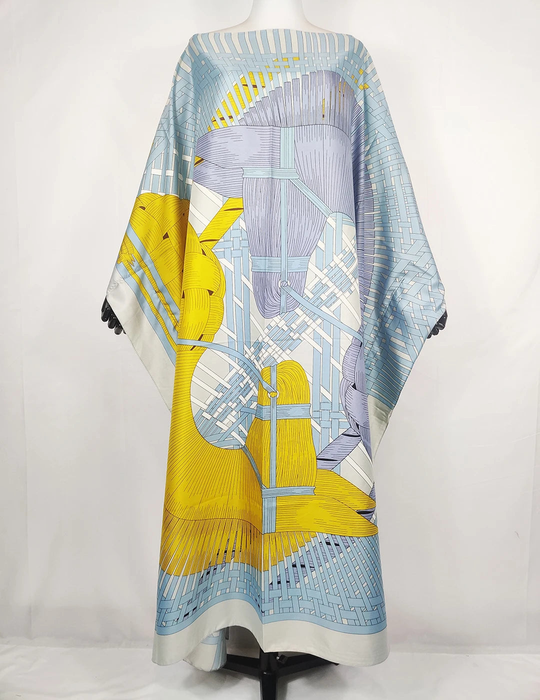 African Silk Abaya Kaftan