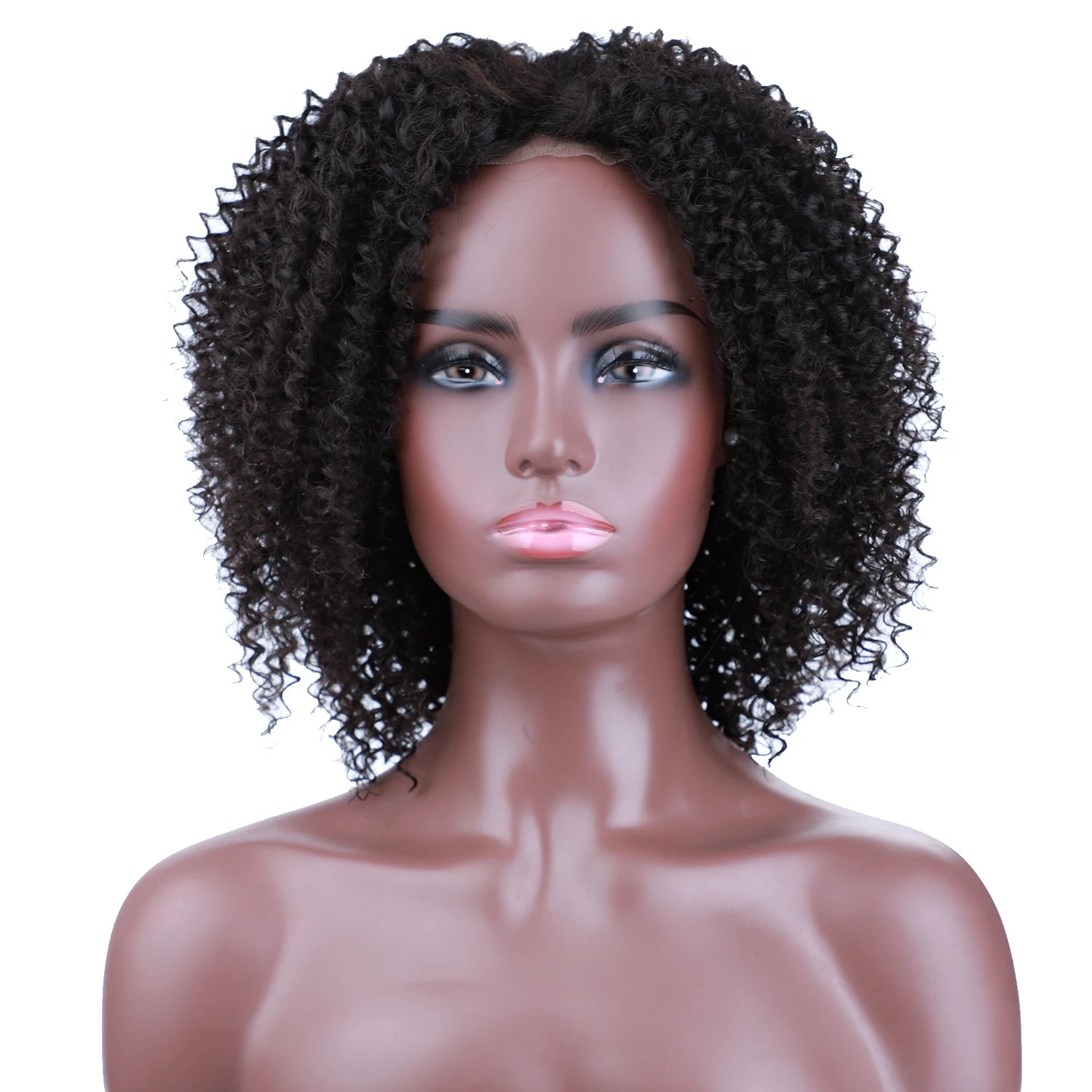 Blice Afro Kinky Curly Middle Part Closure Wig
