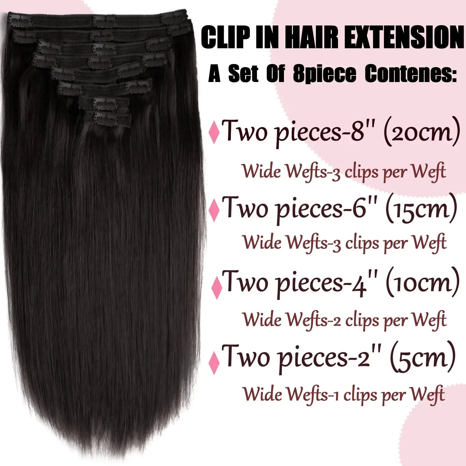 Clip In Hair Extensions Human Hair