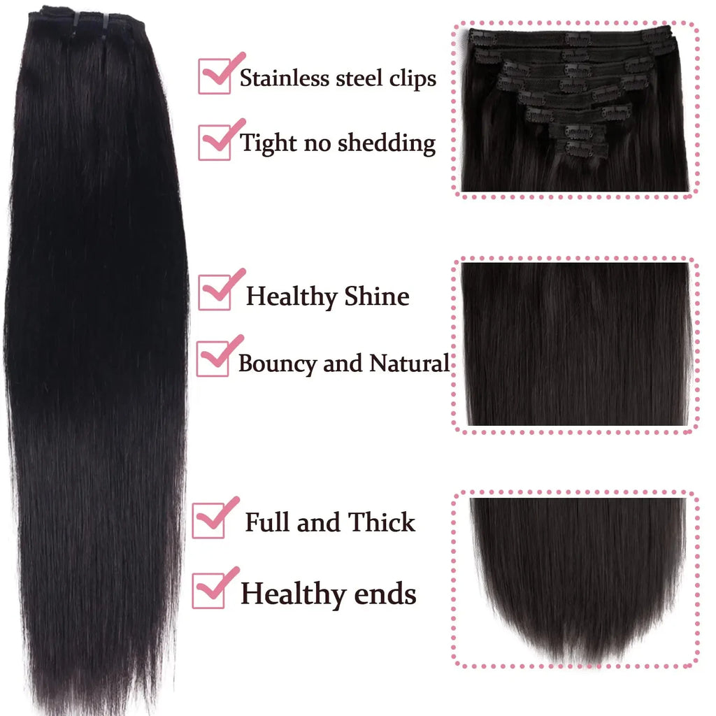 Clip In Hair Extensions Human Hair