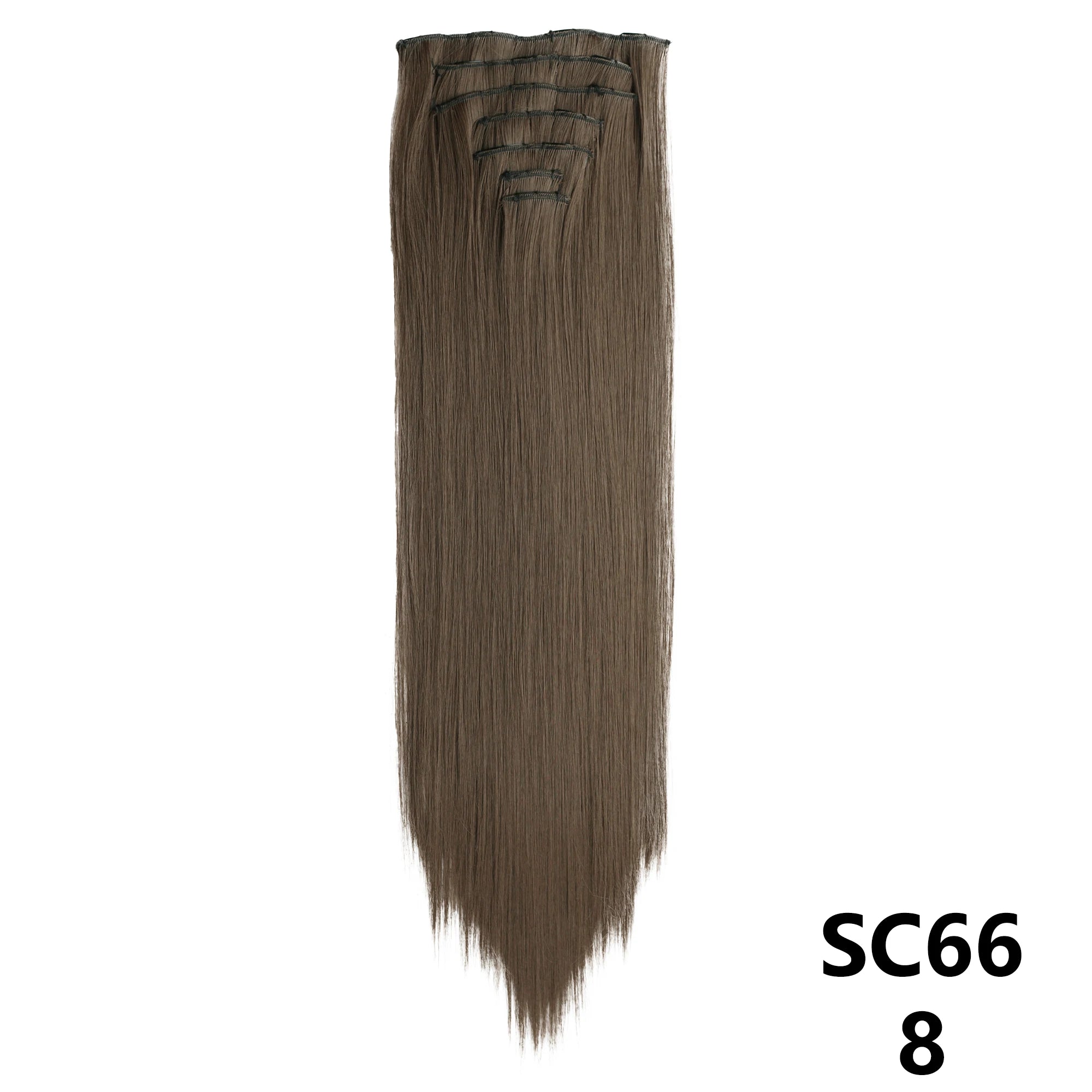 Long Straight Synthetic 16 Clips