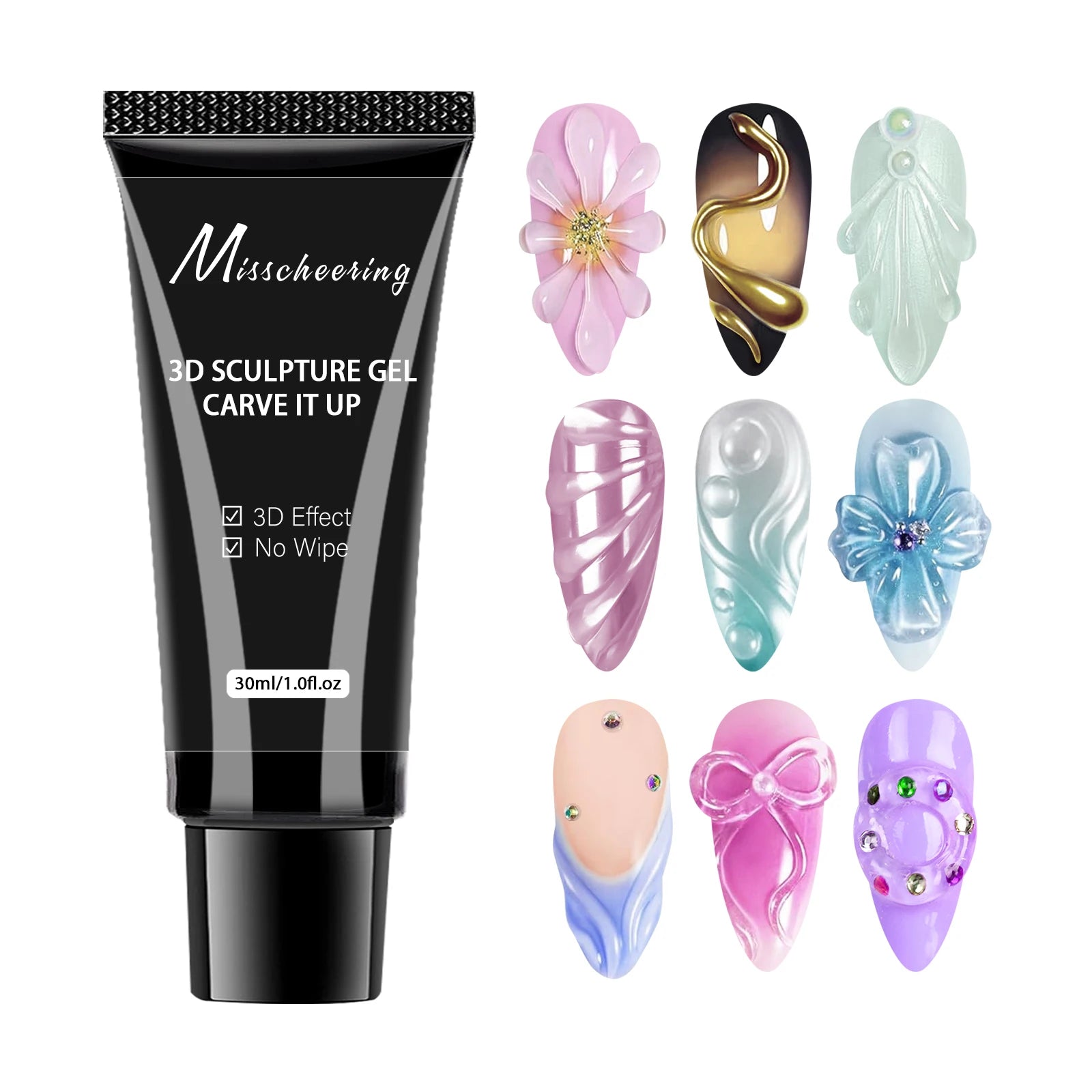 Super Strong Gel Nail Glue  3D Nails Bling Decorations