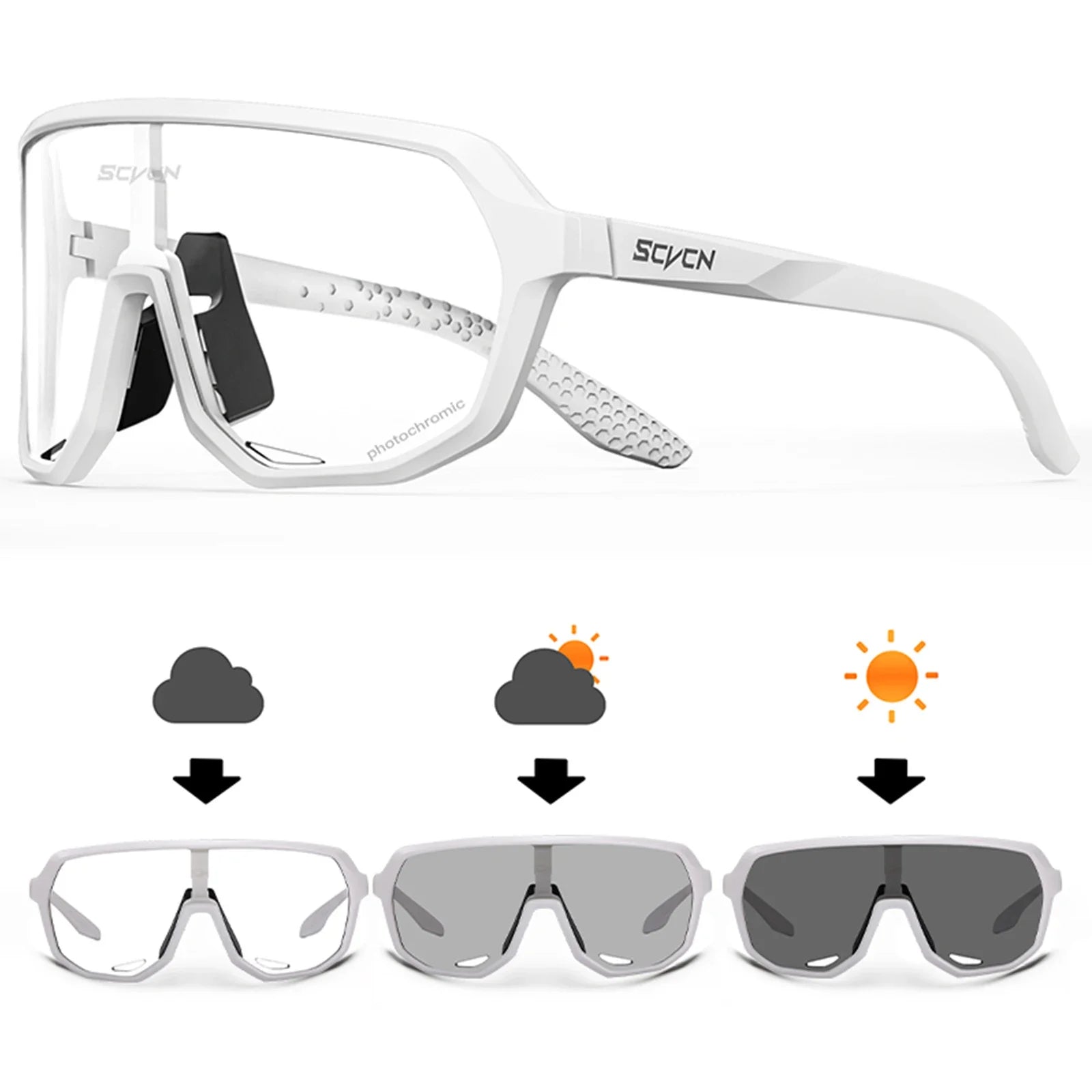 Men's Photochromic UV400 Cycling & Driving Sunglasses