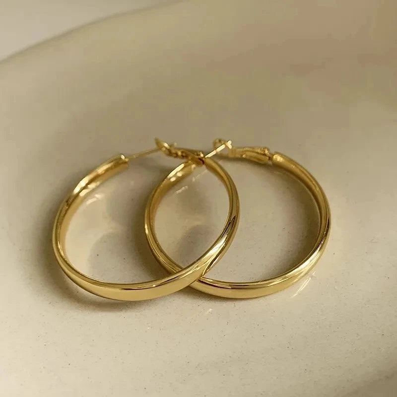 Oversized Chain Hoop Earrings