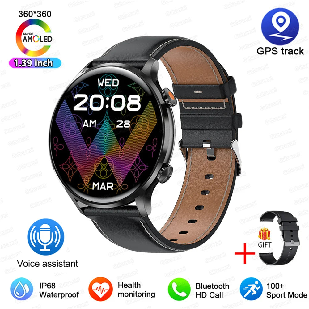 Men's AMOLED HD Screen Smartwatch