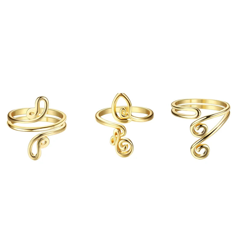 3Pcs Adjustable Toe Rings