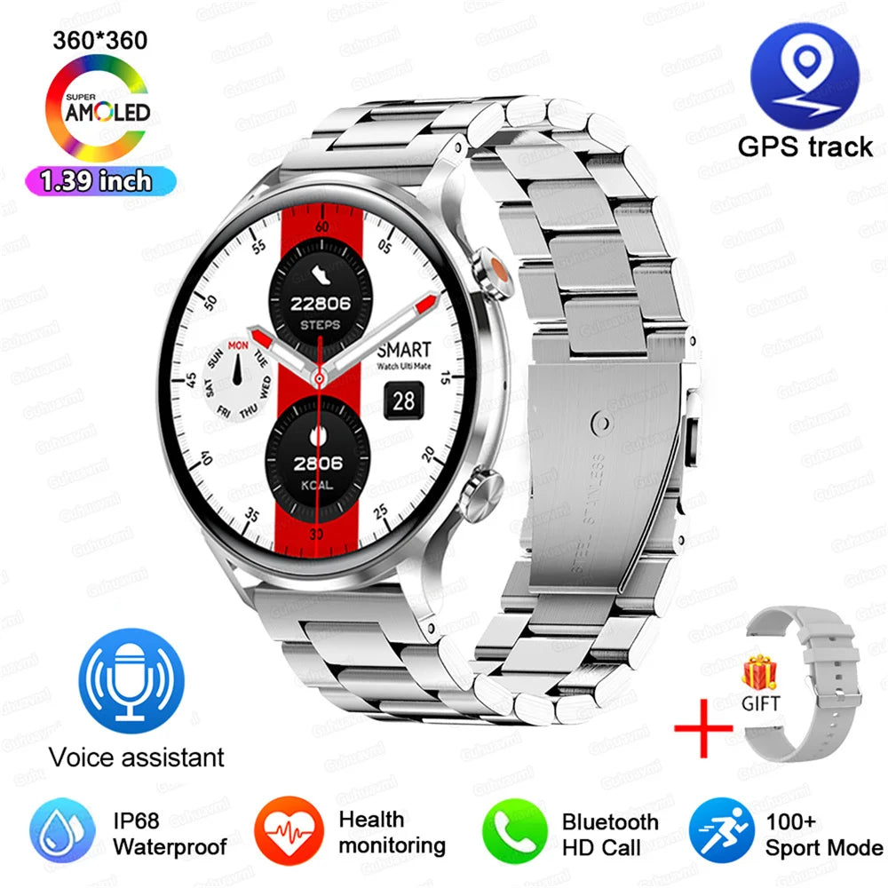 Men's AMOLED HD Screen Smartwatch