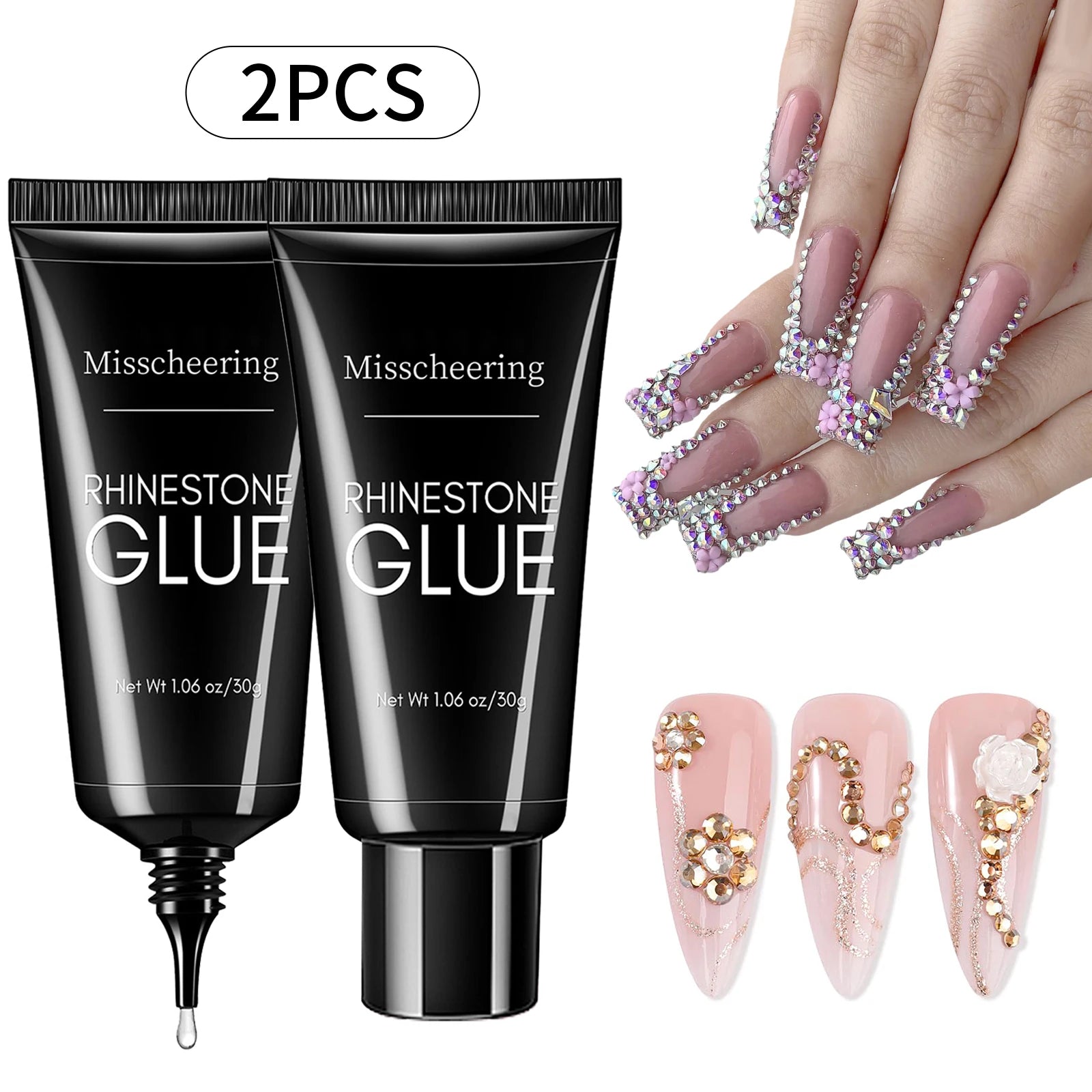 Super Strong Gel Nail Glue  3D Nails Bling Decorations
