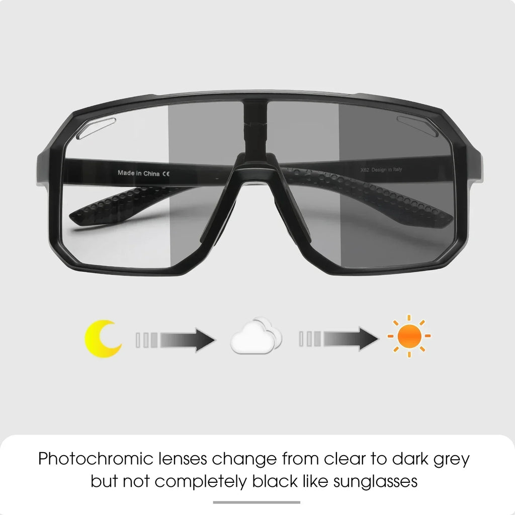 Men's Photochromic UV400 Cycling & Driving Sunglasses