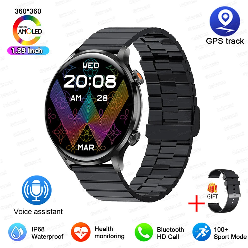 Men's AMOLED HD Screen Smartwatch