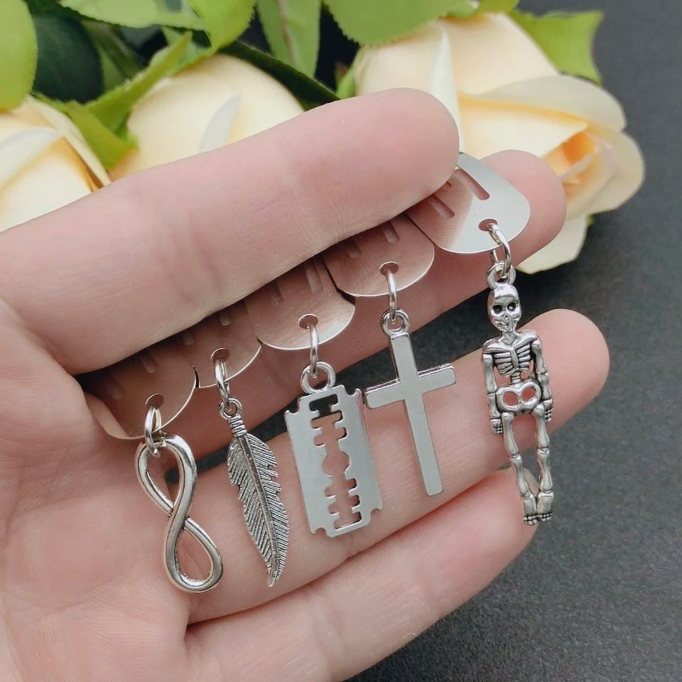 Fashion Metal Geometry Pendant Hair Clip