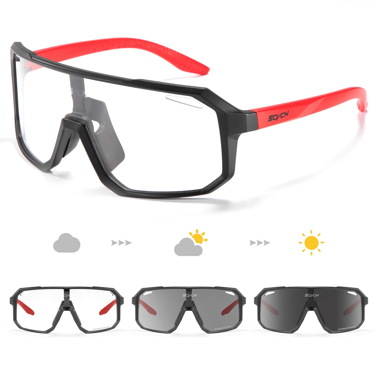 Men's Photochromic UV400 Cycling & Driving Sunglasses
