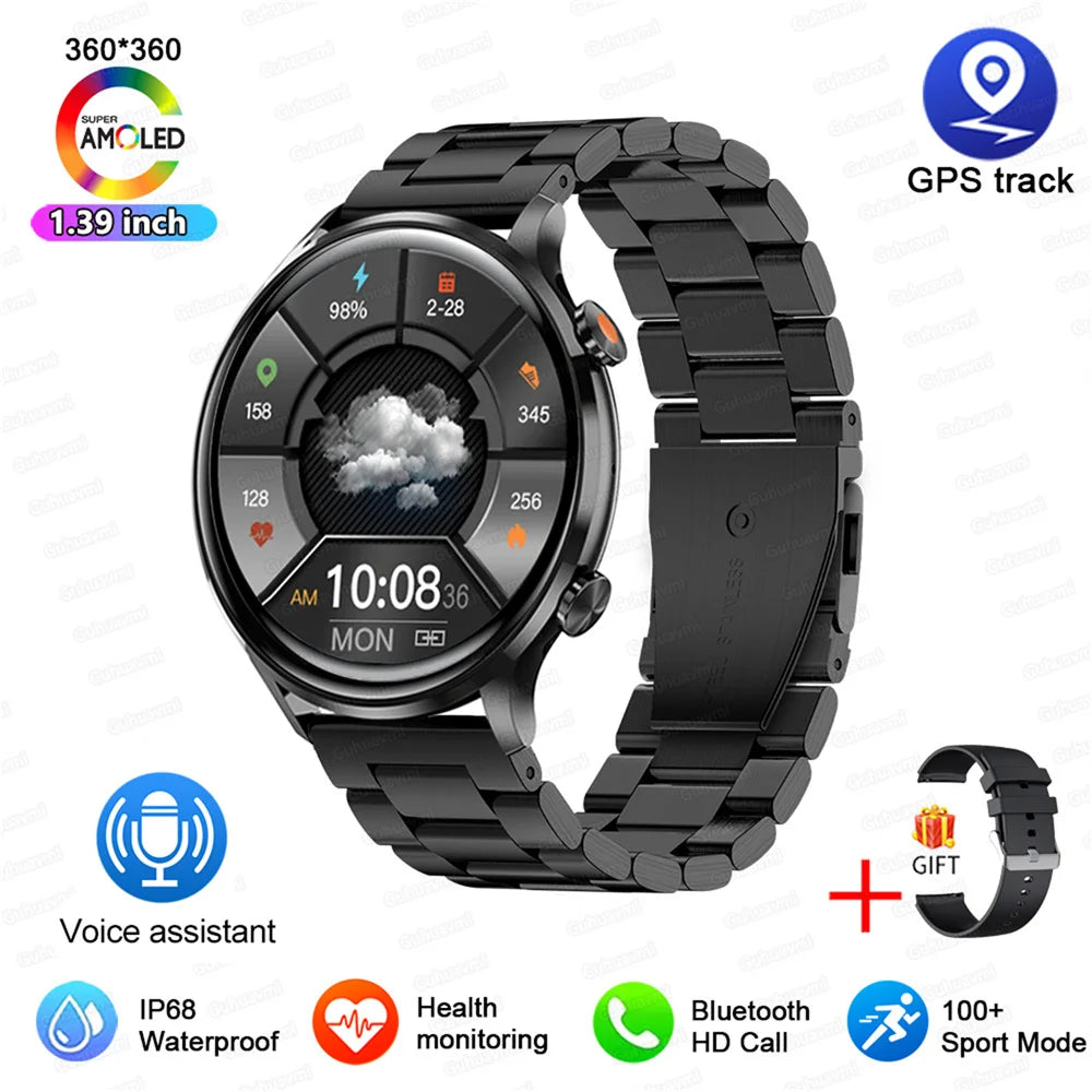 Men's AMOLED HD Screen Smartwatch