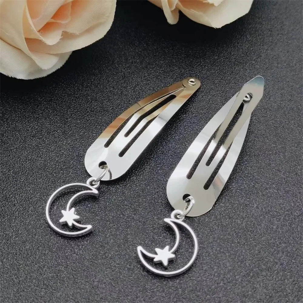 Fashion Metal Geometry Pendant Hair Clip