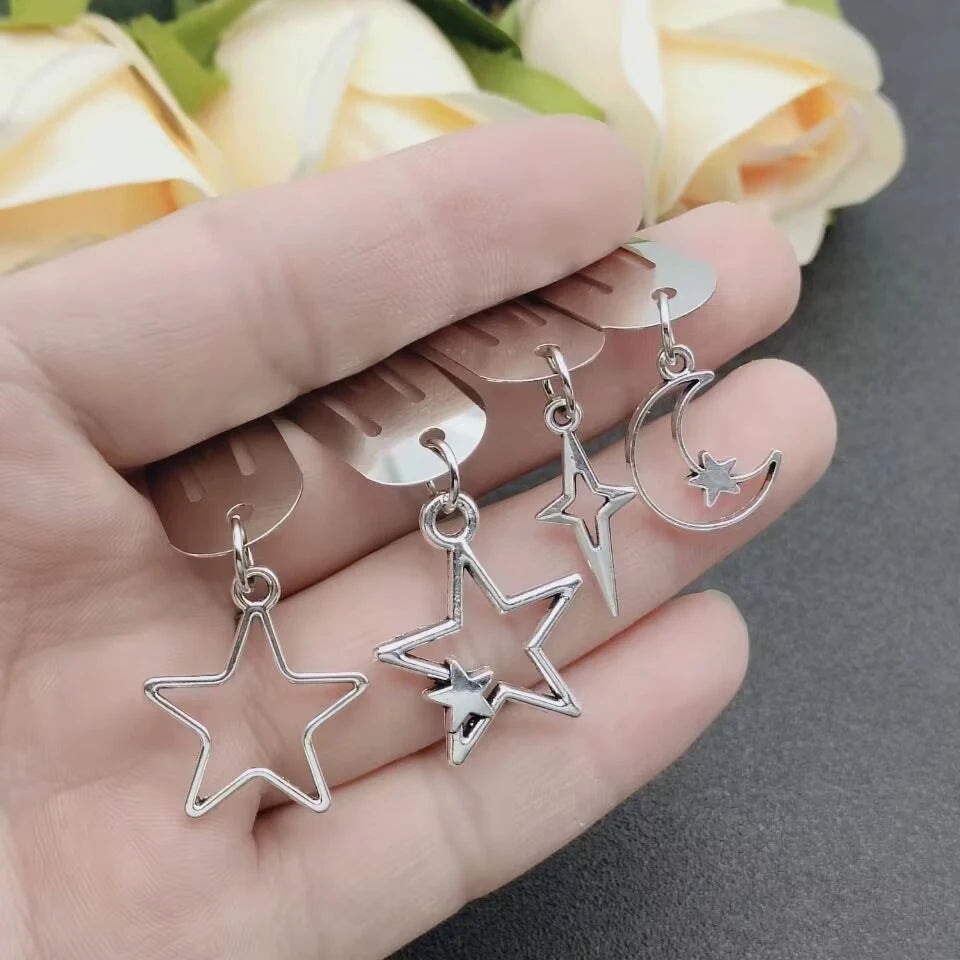 Fashion Metal Geometry Pendant Hair Clip