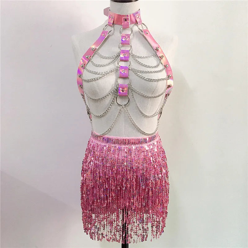 Women PU Leather Harness