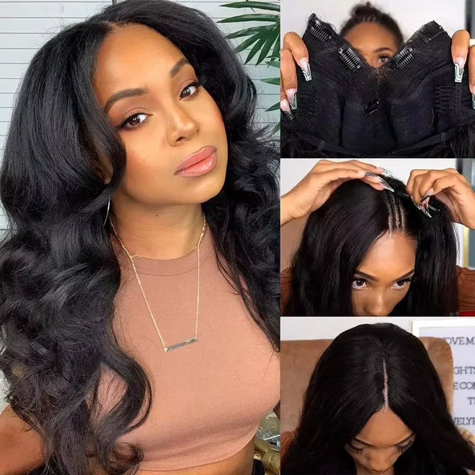 No Glue Brazilian Remy Human Hair Wigs 16-34 Inch on Clearance Sale