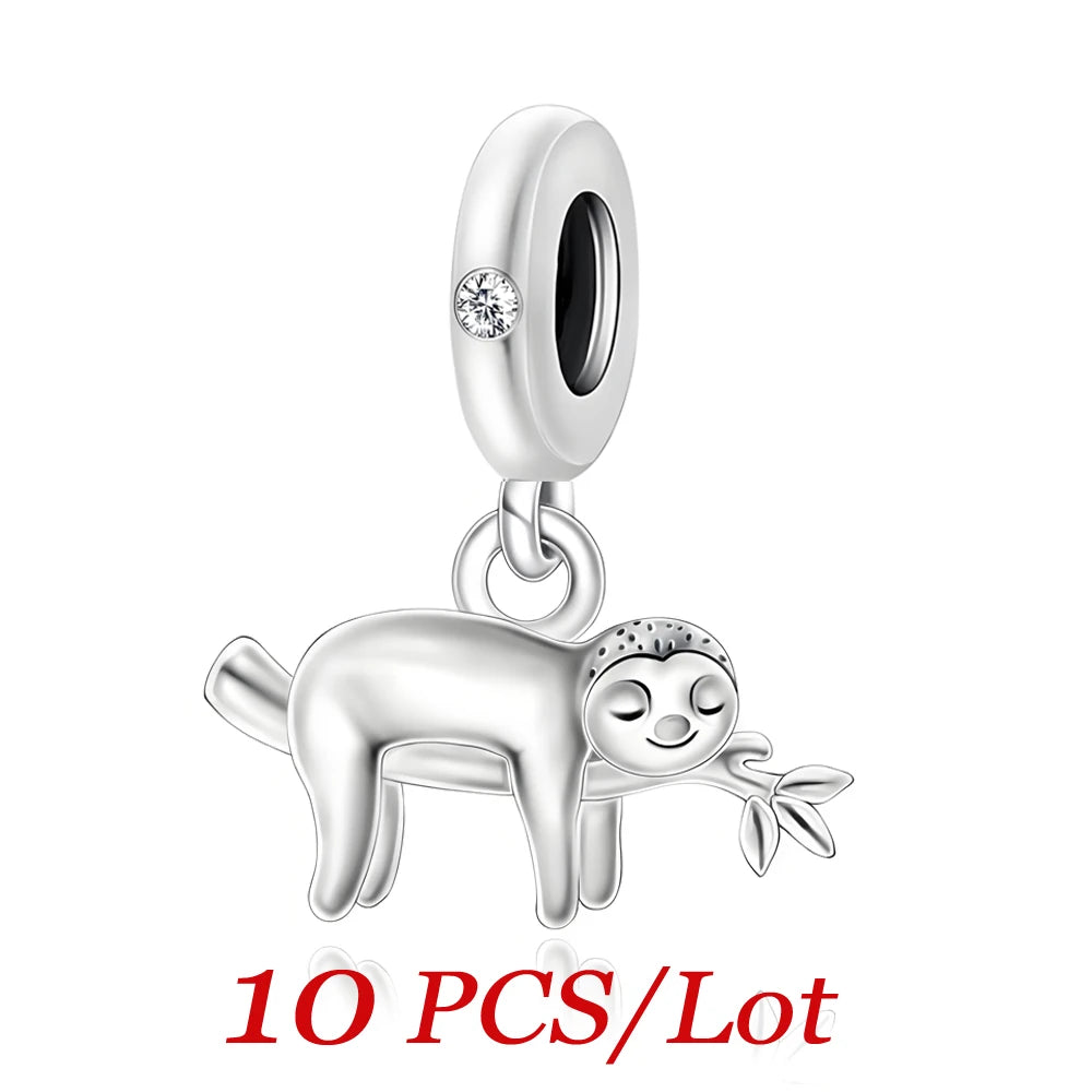 Cute Hanging Sloth Charm Sweet Animals Beads