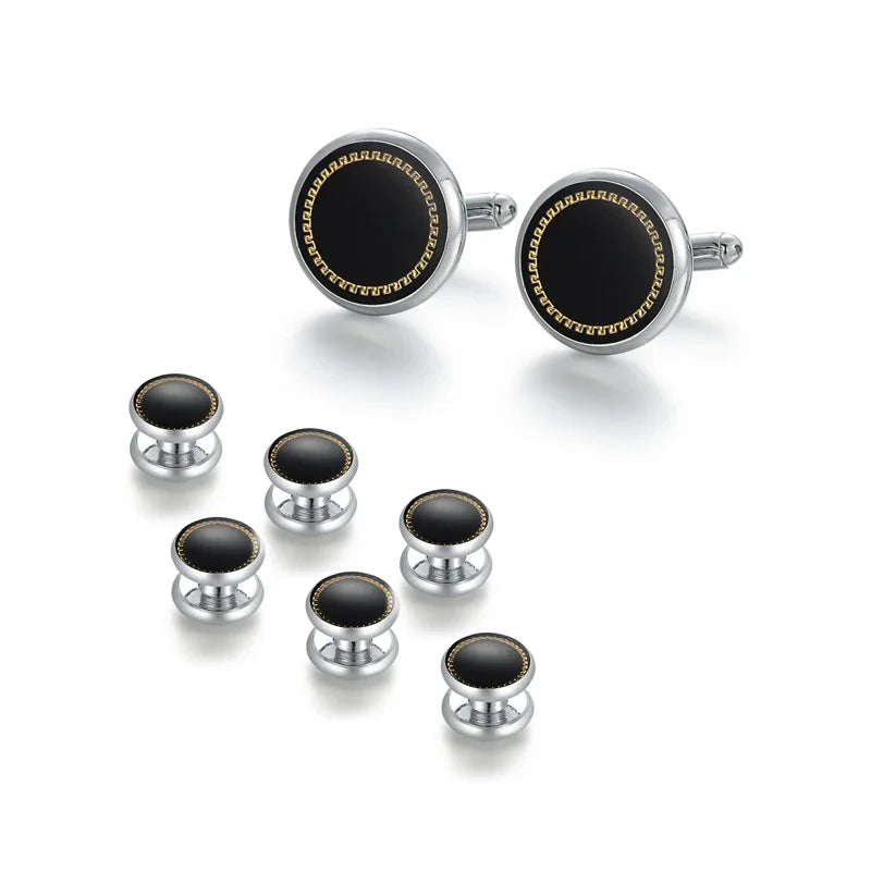 UJOY Men's Cufflinks Studs Set For Tuxedo