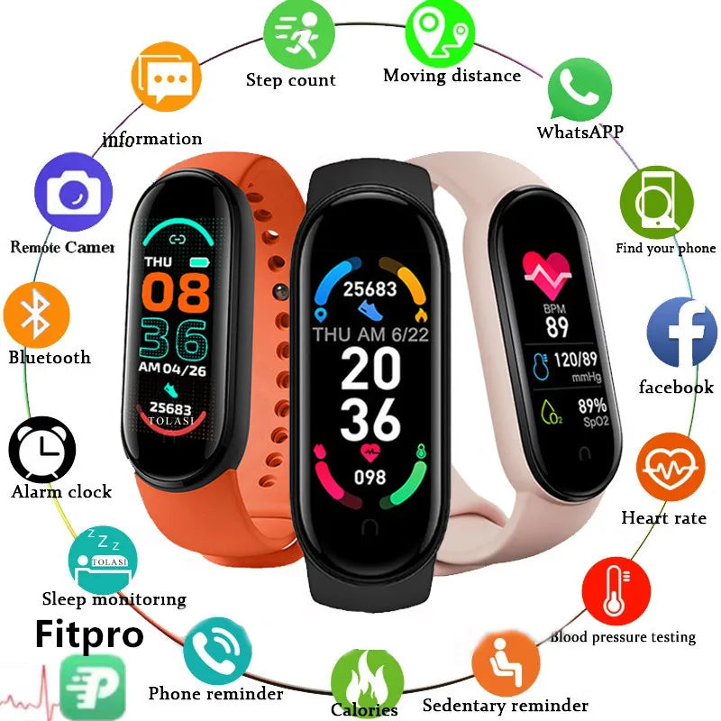 M6 Smart Watch  Smart Bracelet