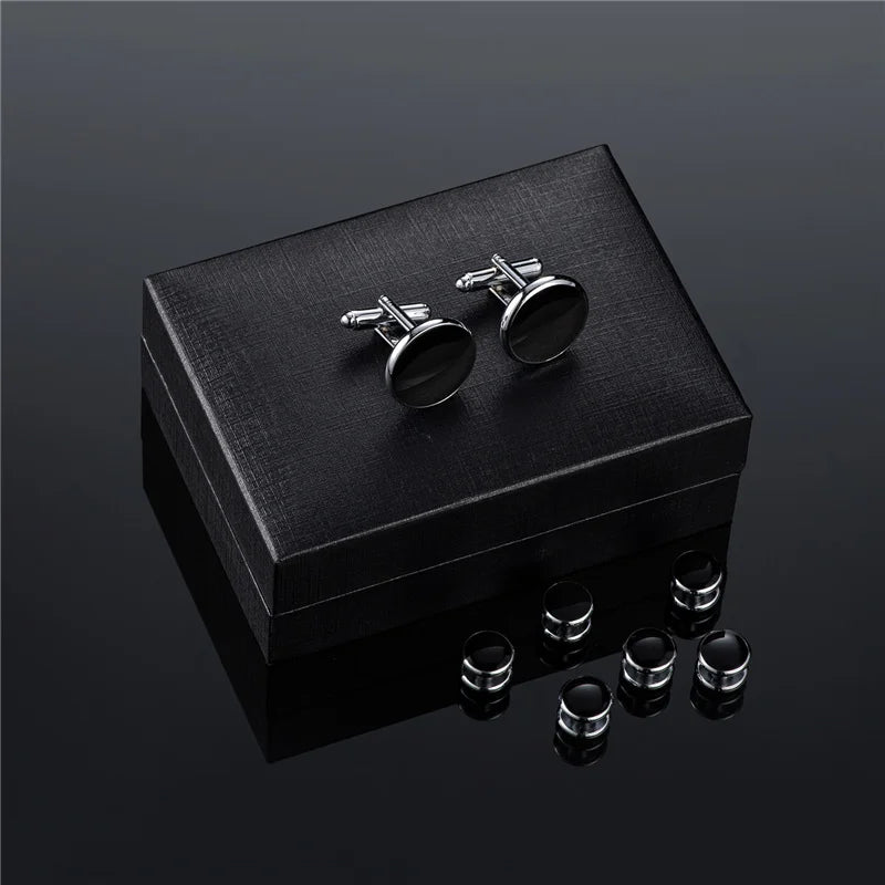 UJOY Men's Cufflinks Studs Set For Tuxedo