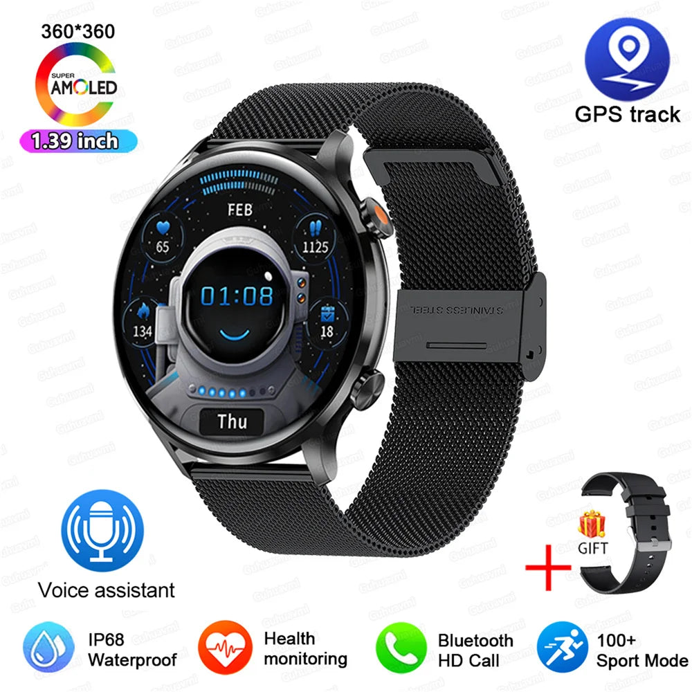 Men's AMOLED HD Screen Smartwatch