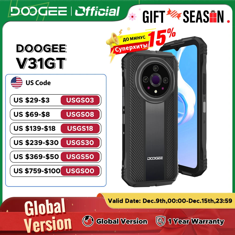 World Premiere DOOGEE V31GT Rugged Phone 6.58”