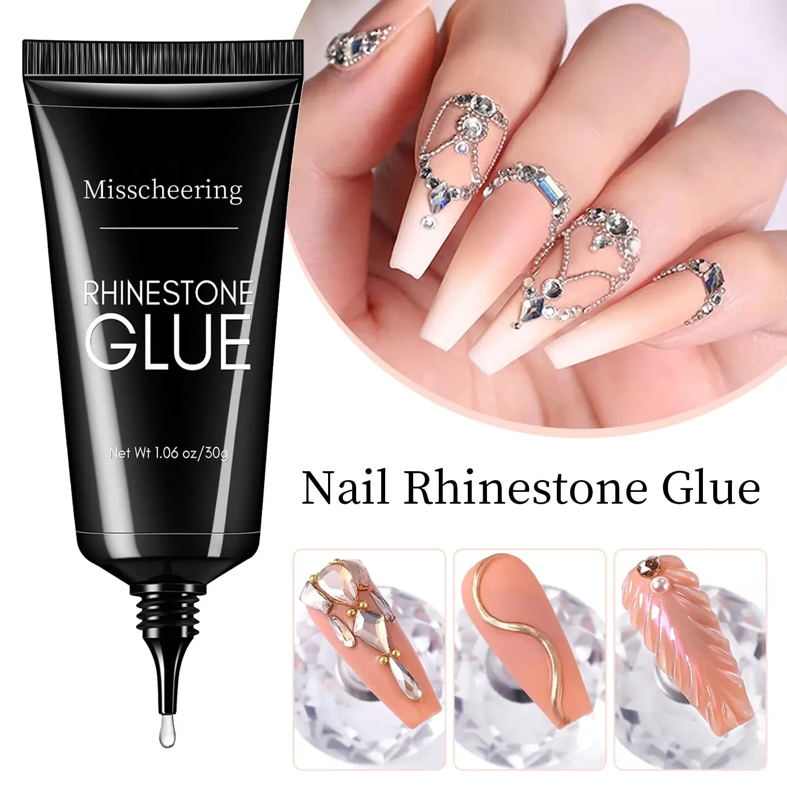 Super Strong Gel Nail Glue  3D Nails Bling Decorations