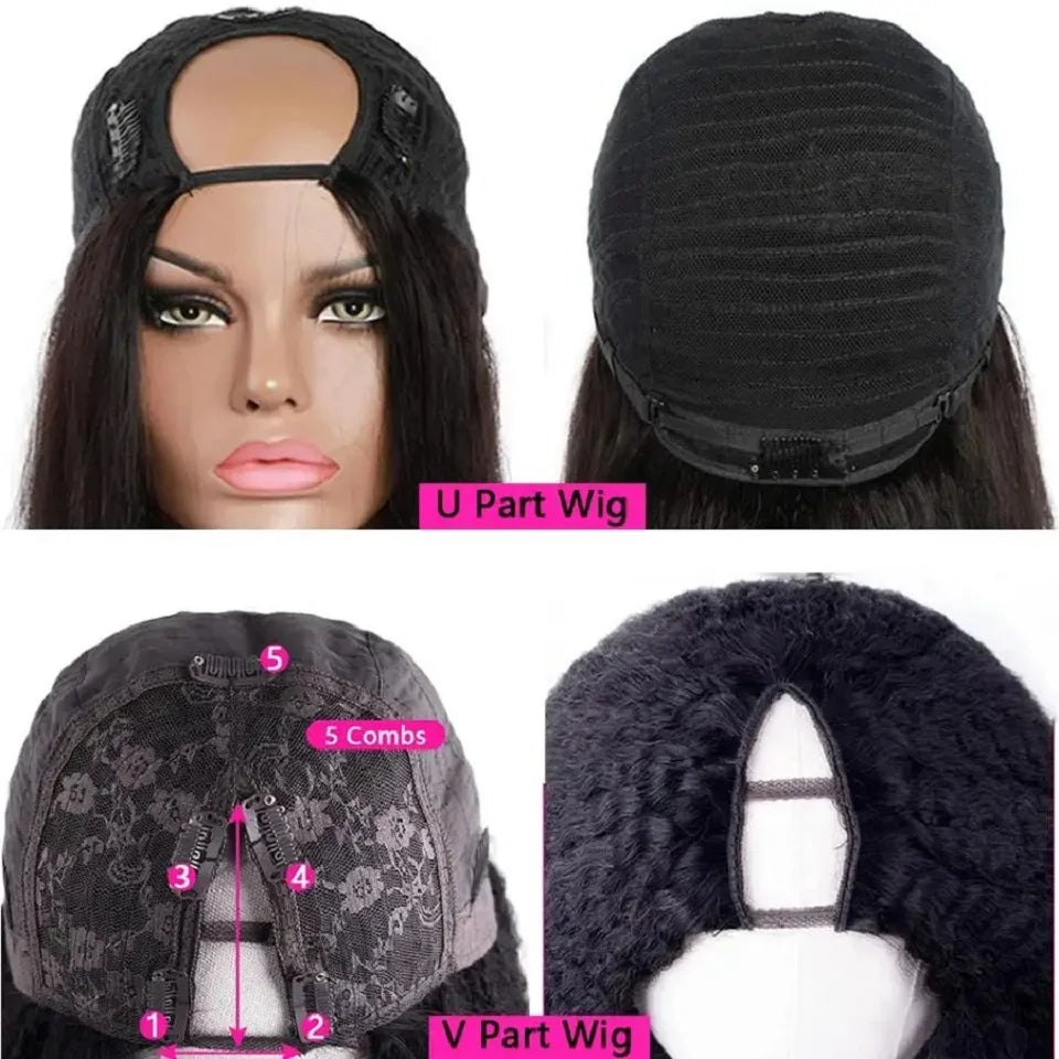 No Glue Brazilian Remy Human Hair Wigs 16-34 Inch on Clearance Sale