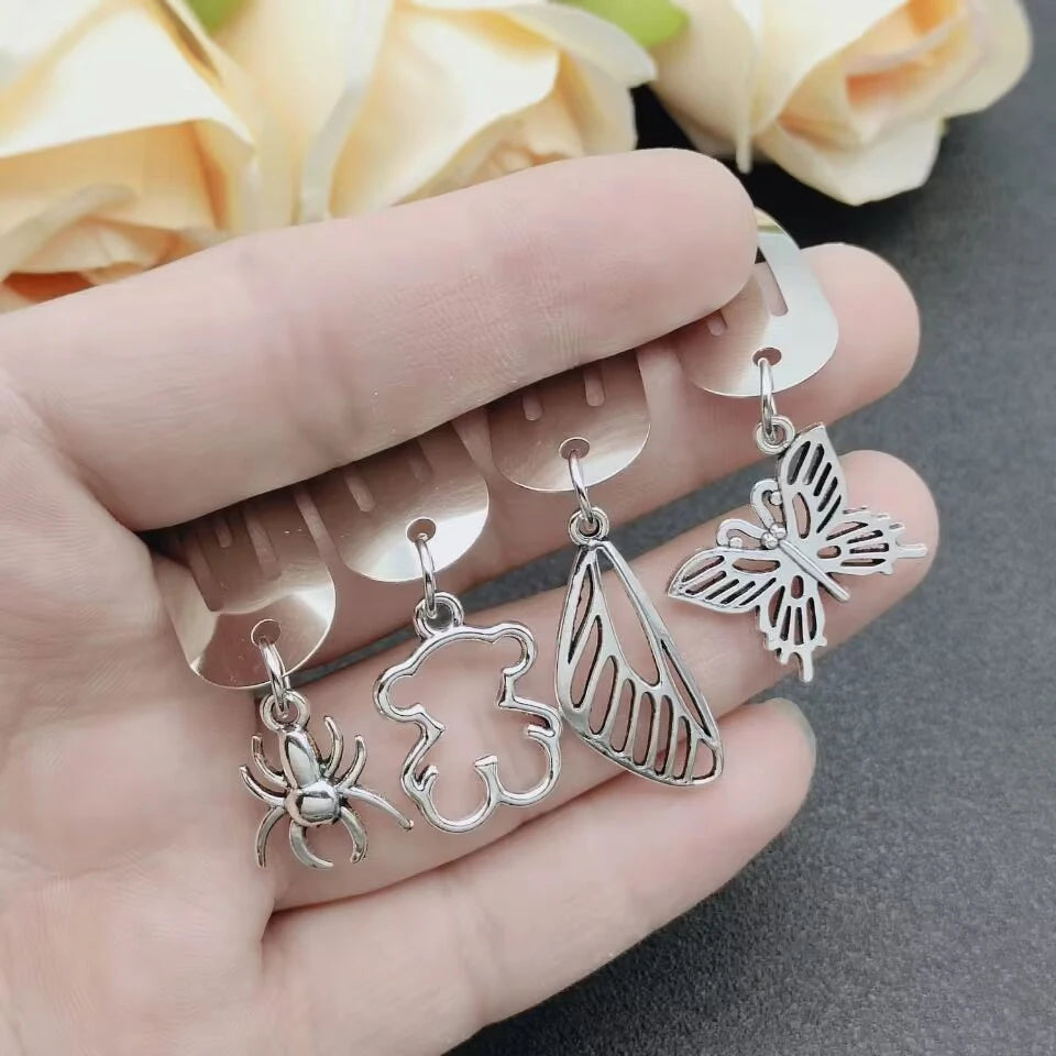 Fashion Metal Geometry Pendant Hair Clip