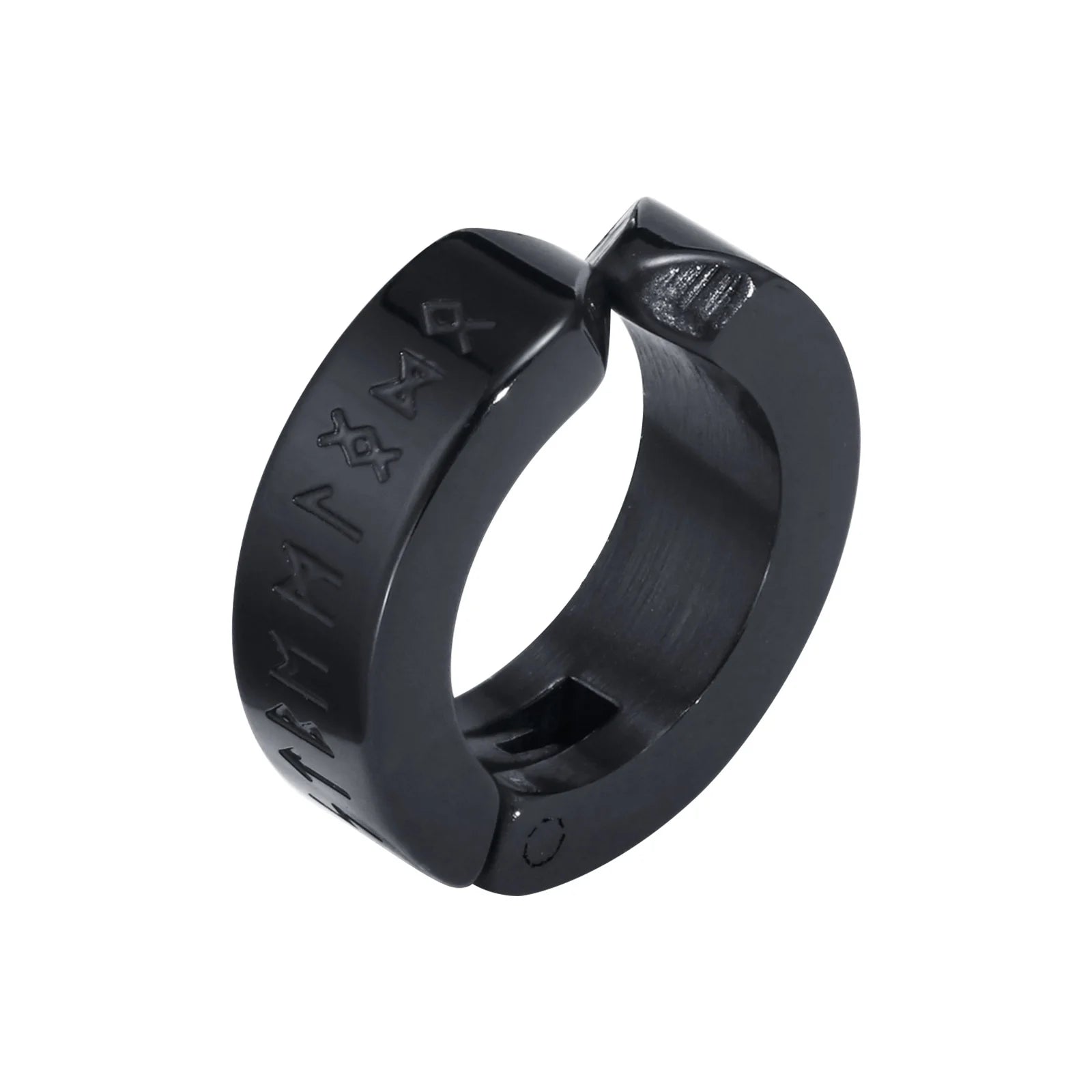 Mens Norse Viking Runes Ear Clips Earrings