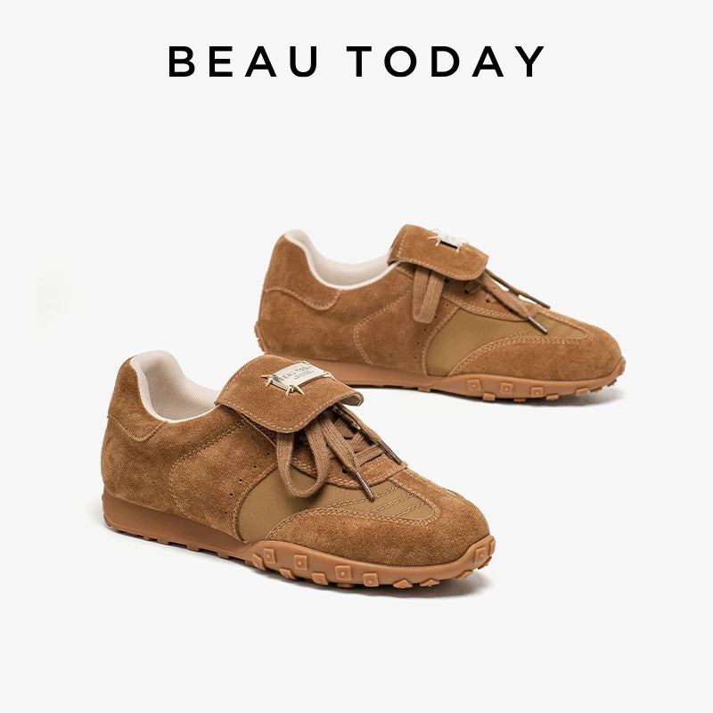 Fashion Trainers Women Cow Suede Sneakers