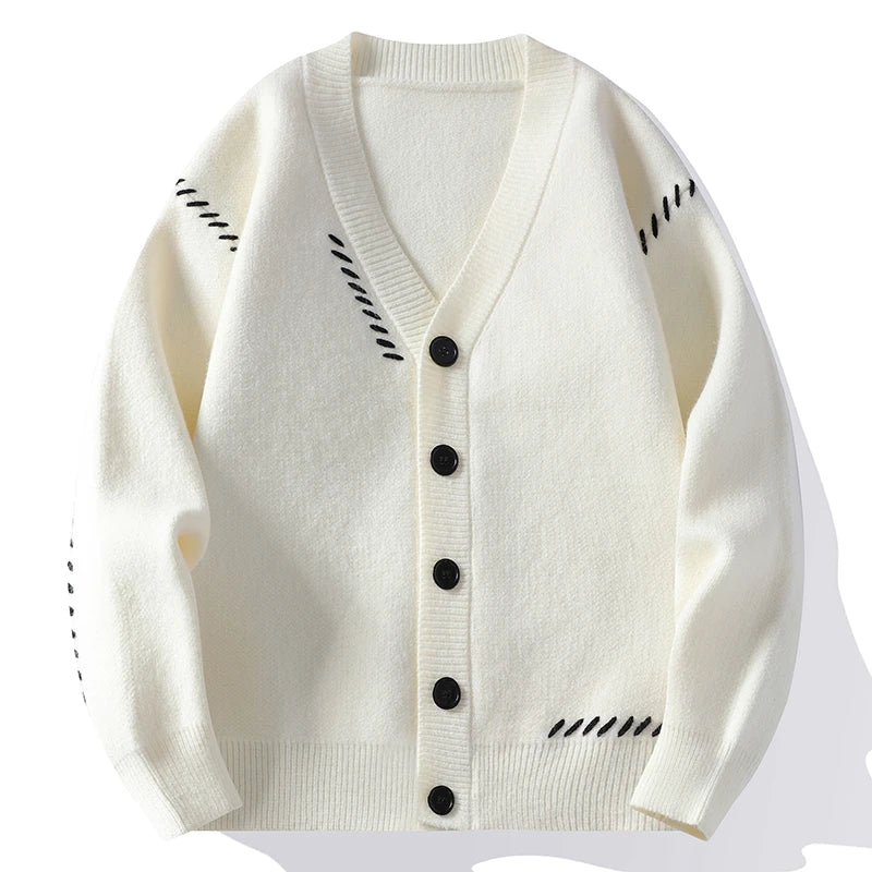 Autumn Winter V-Neck Knit Cardigan
