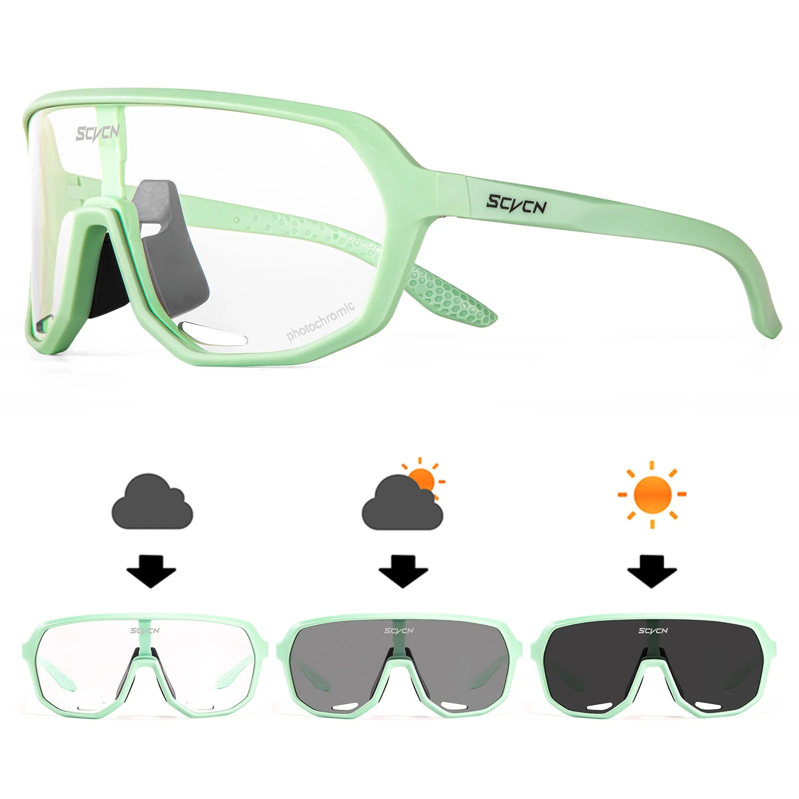 Men's Photochromic UV400 Cycling & Driving Sunglasses