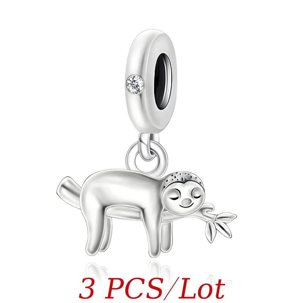 Cute Hanging Sloth Charm Sweet Animals Beads