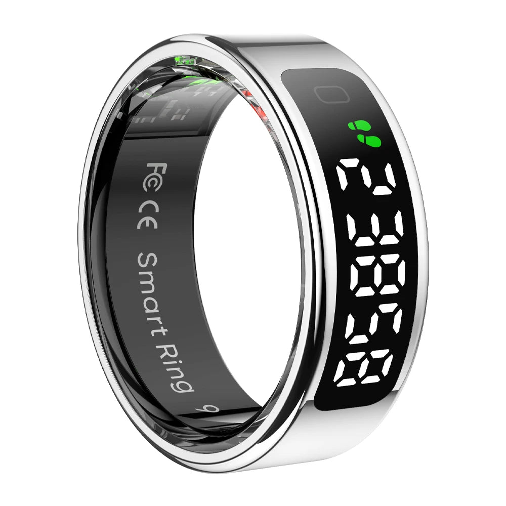 Smart Ring with Display Screen and Touch, Health Manager