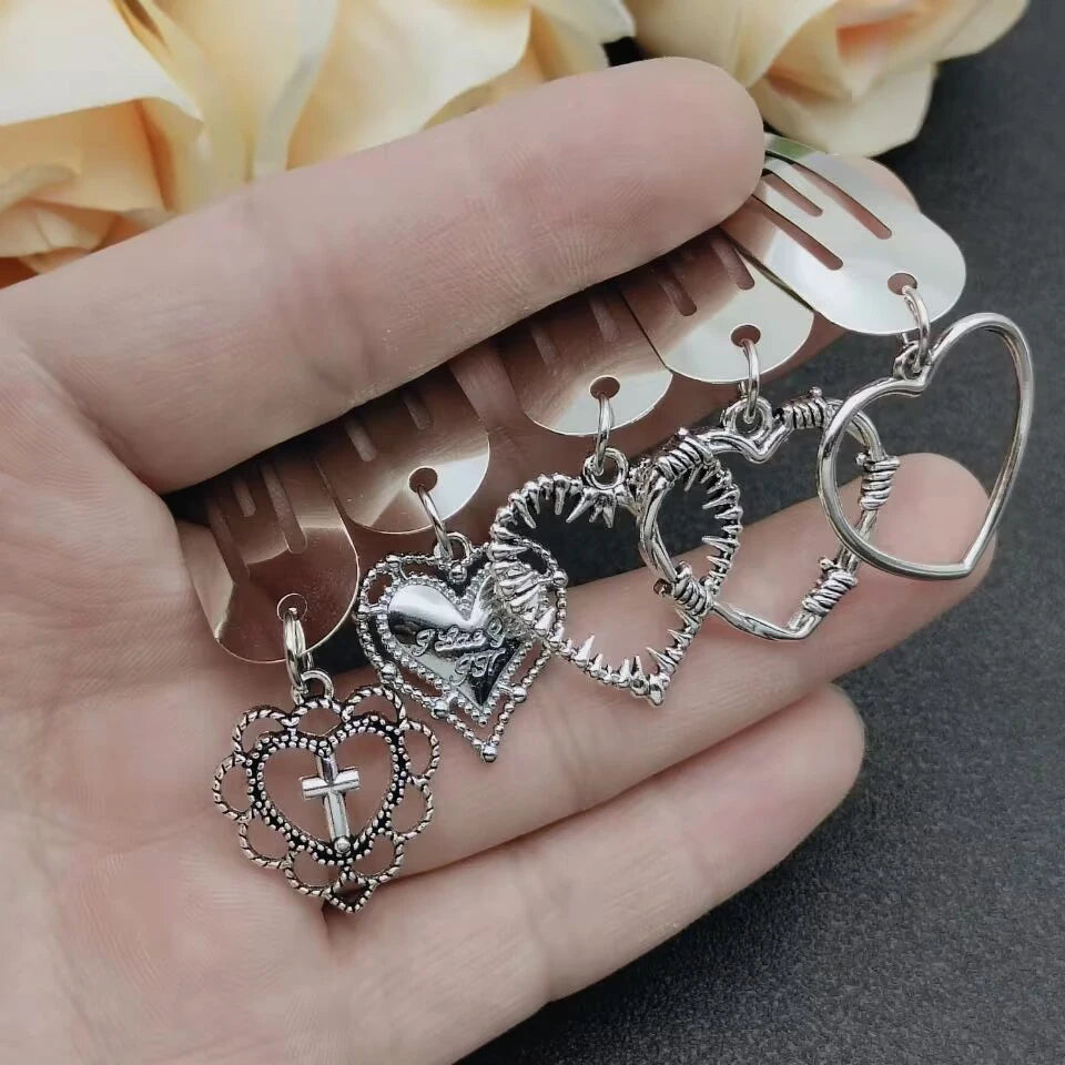 Fashion Metal Geometry Pendant Hair Clip