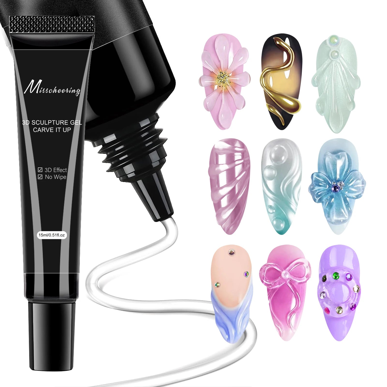 Super Strong Gel Nail Glue  3D Nails Bling Decorations