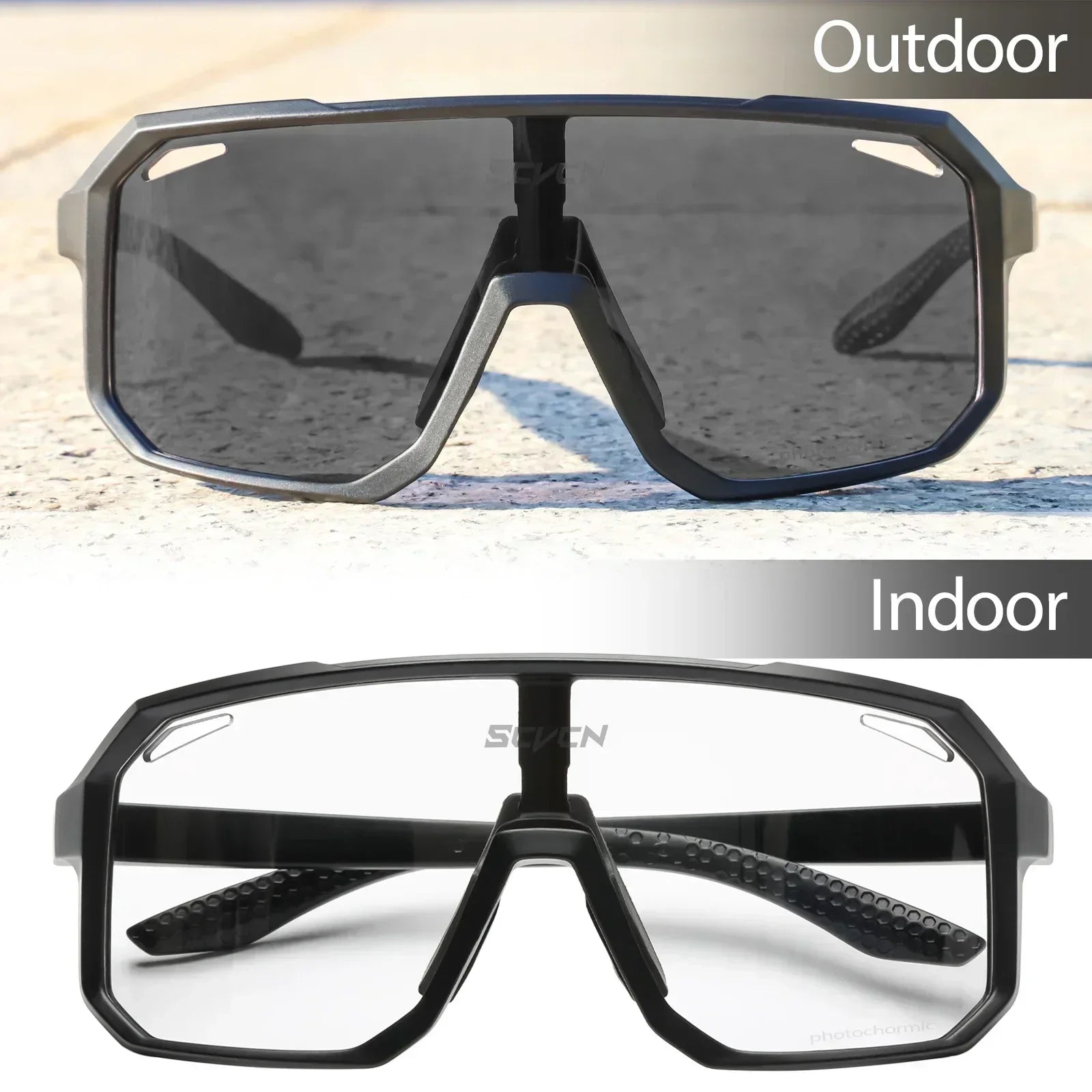 Men's Photochromic UV400 Cycling & Driving Sunglasses