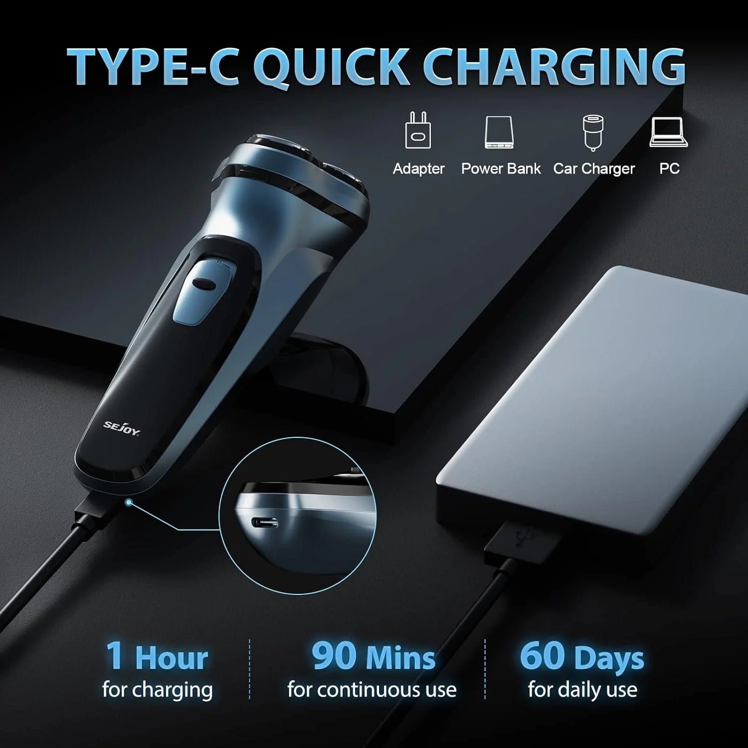 Sejoy Electric Rechargeable Shaver