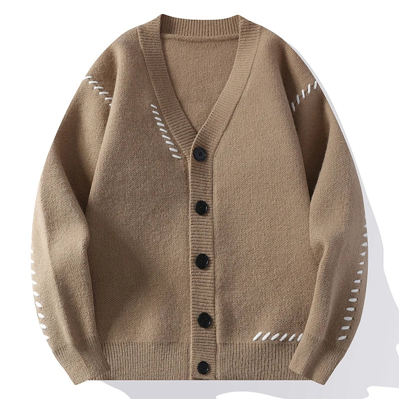 Autumn Winter V-Neck Knit Cardigan