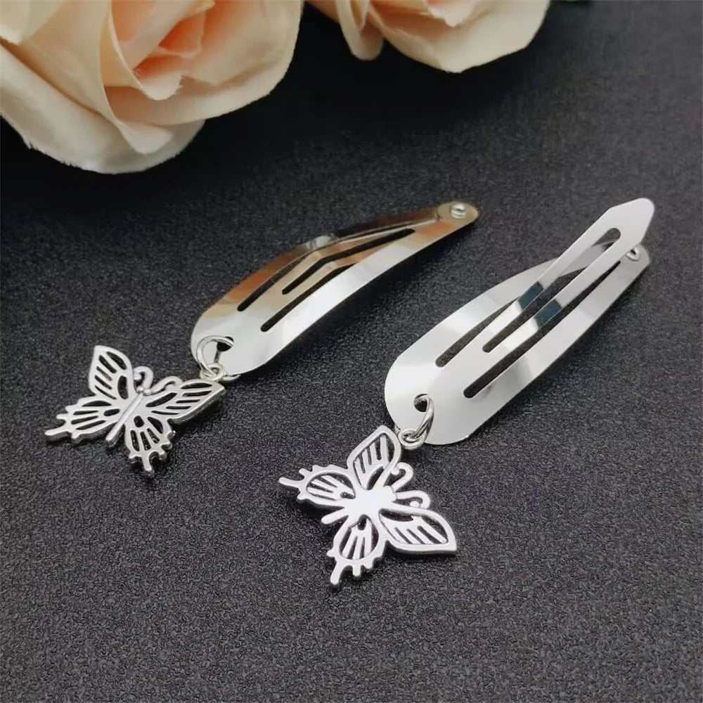 Fashion Metal Geometry Pendant Hair Clip