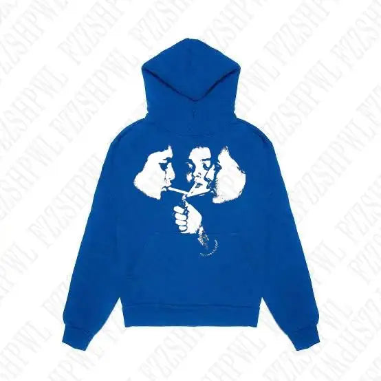 2000s Goth Harajuku Graphic Print Y2K Hooded Sweatshirt