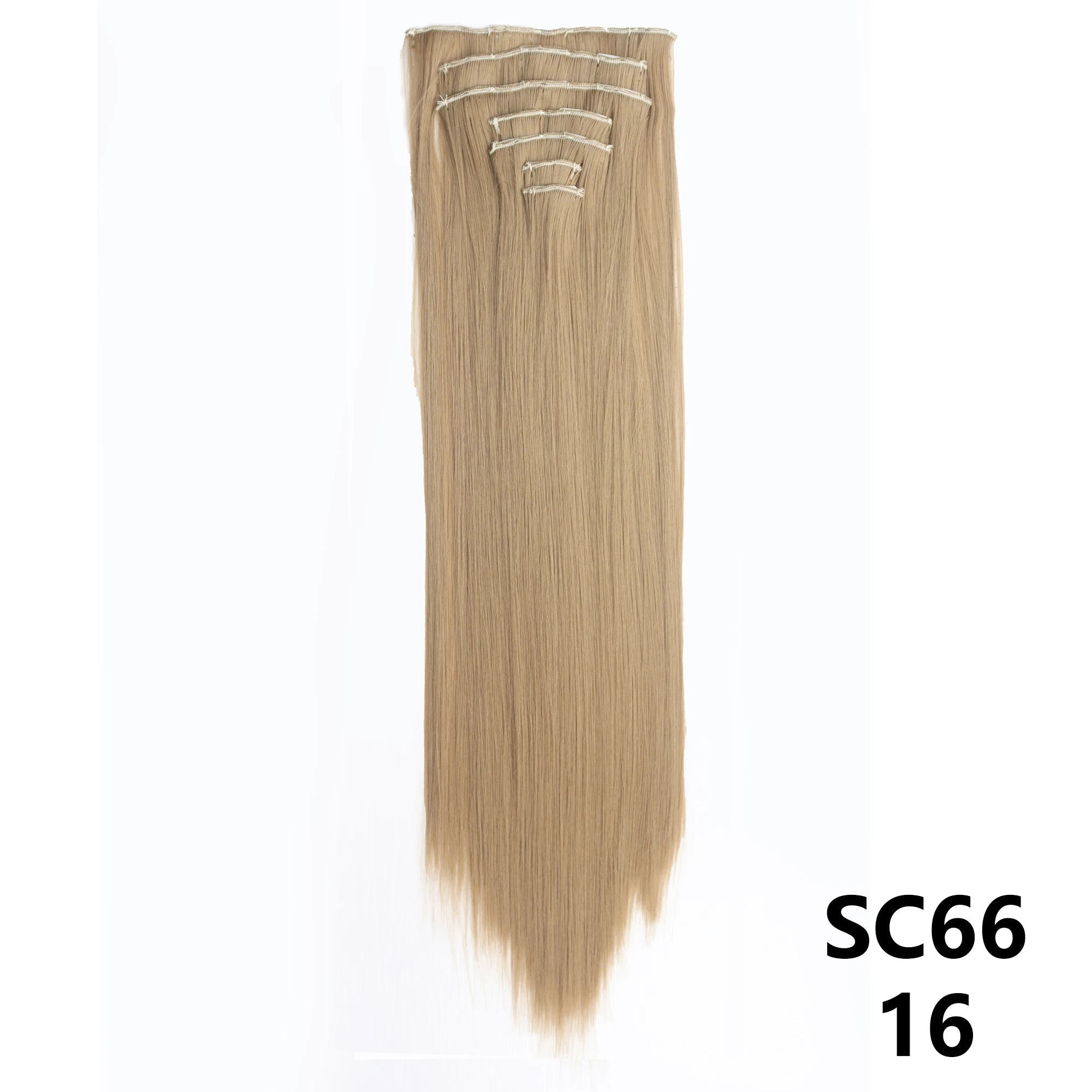 Long Straight Synthetic 16 Clips