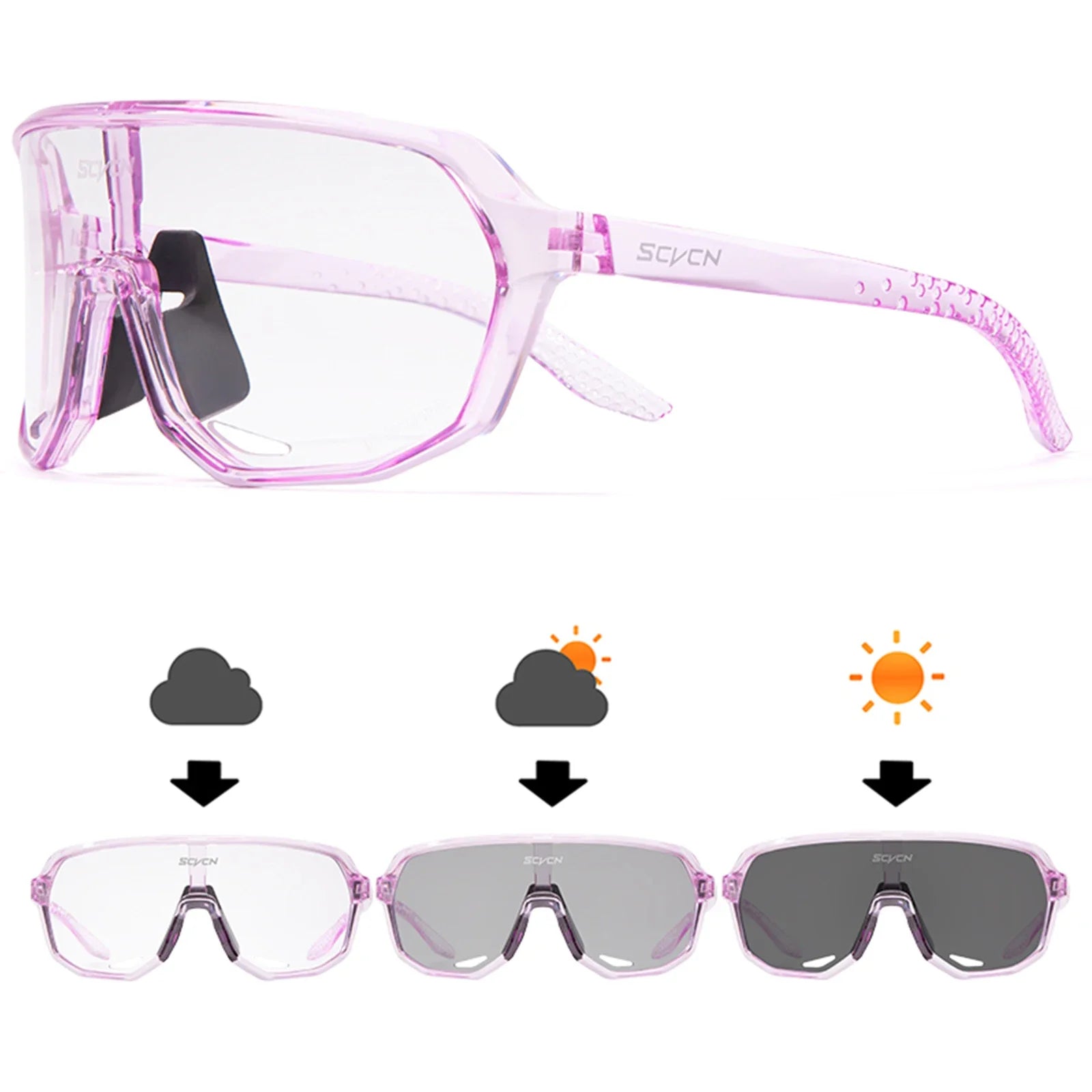 Men's Photochromic UV400 Cycling & Driving Sunglasses