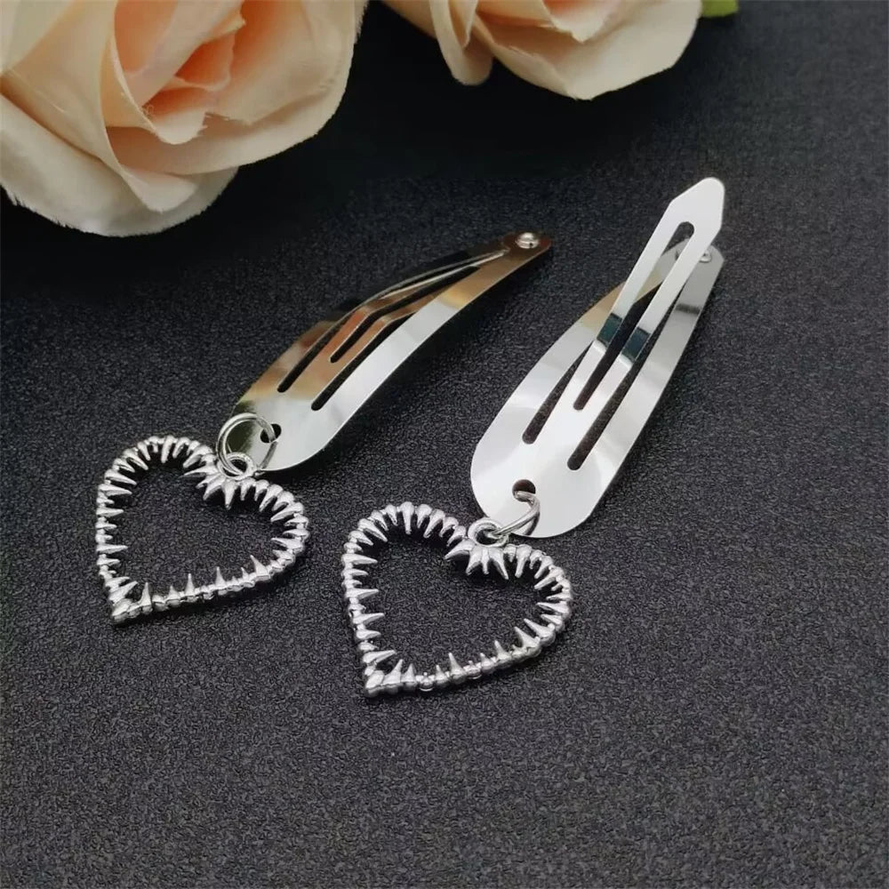 Fashion Metal Geometry Pendant Hair Clip