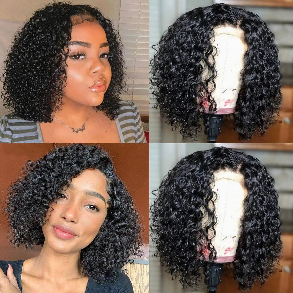 Short Curly Bob Lace Front Human Hair