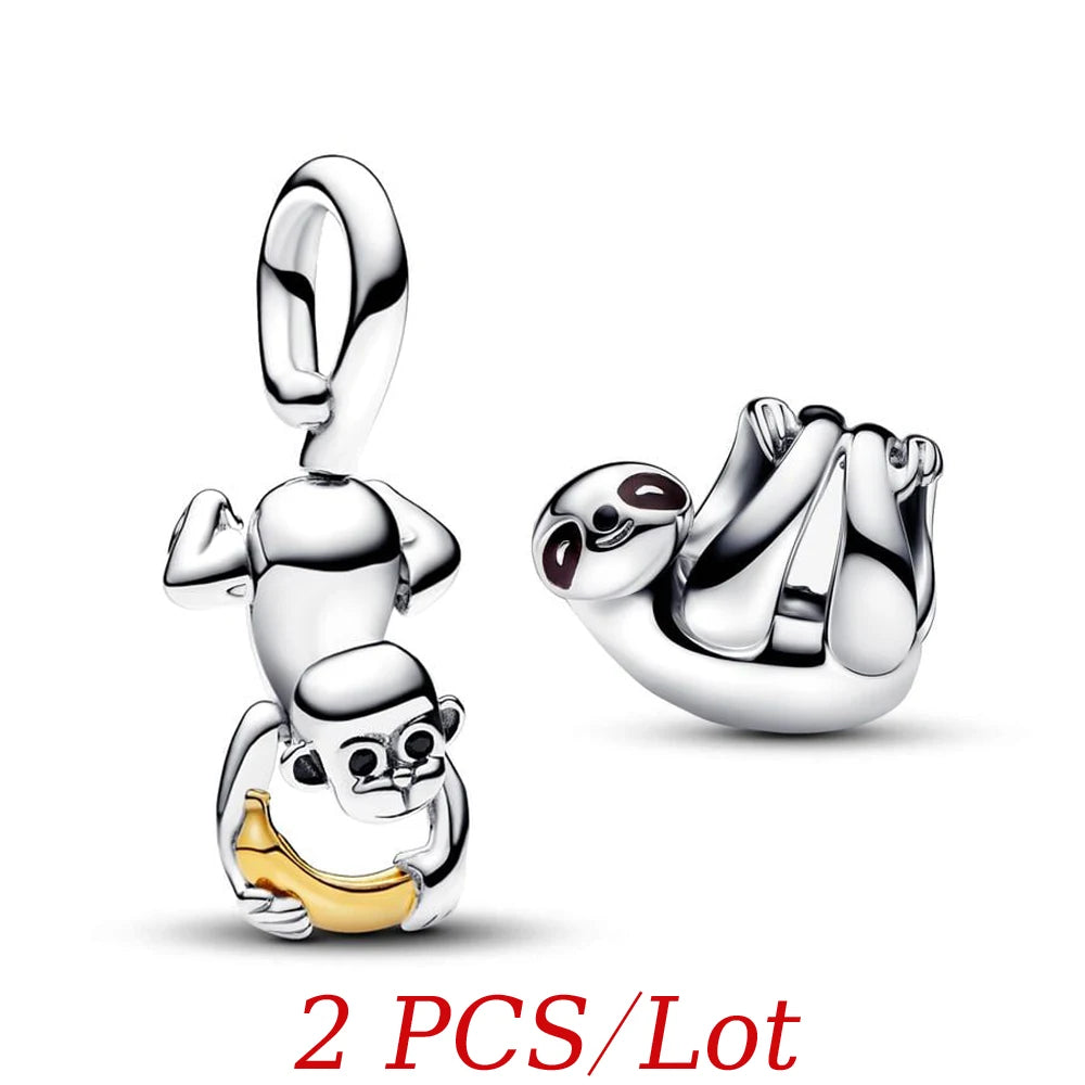 Cute Hanging Sloth Charm Sweet Animals Beads